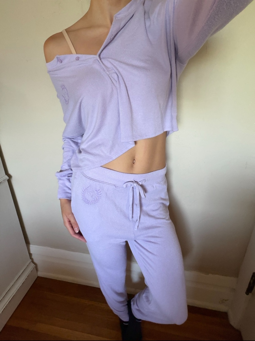PINK lavender sleep set size XS.
